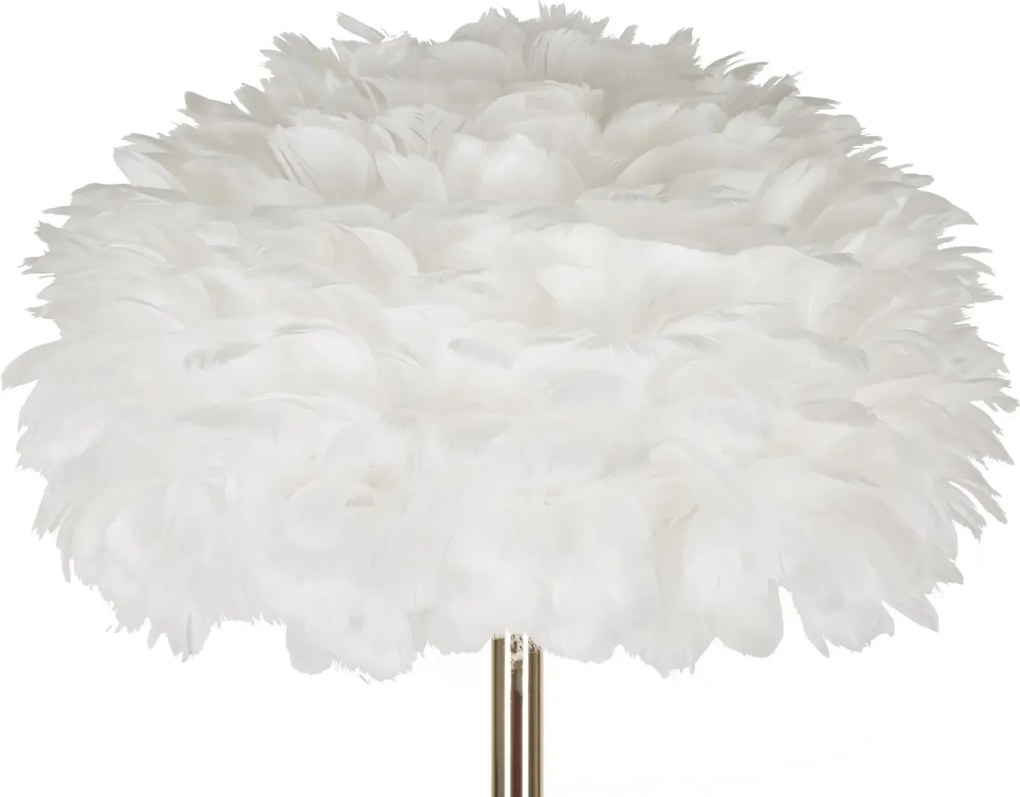 Stojacia lampa Feathers 170 cm biela/zlatá