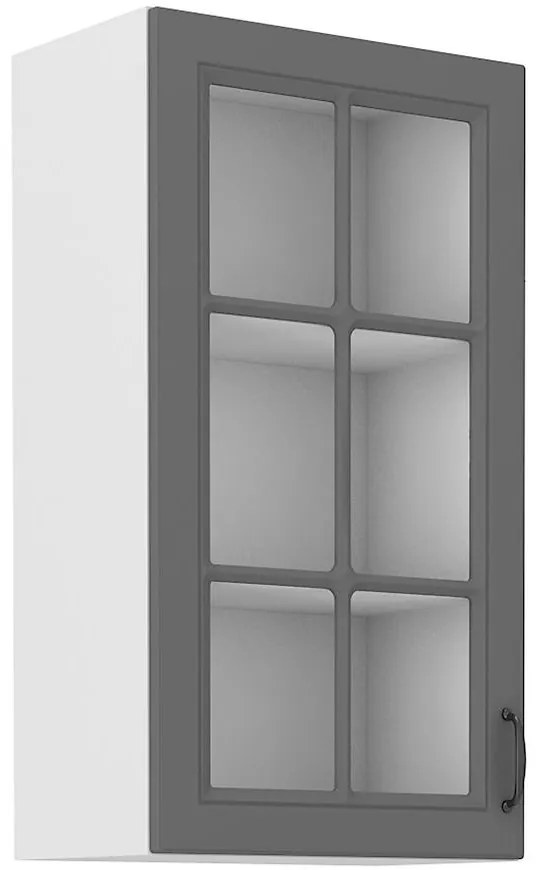 Kuchynská skrinka Stilo dustgrey/biely 40gs/90 1f