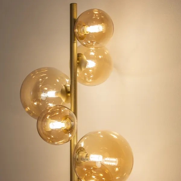 Brilagi - LED Stojacia lampa MILLA 7xG9/3W/230V zlatá