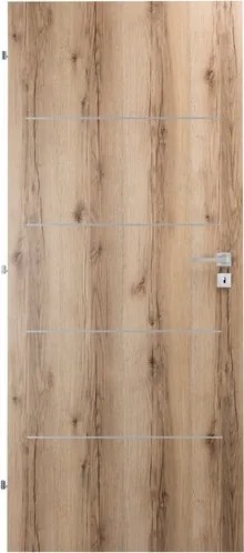 Interiérové dvere Naturel Ibiza alu ľavé 80 cm dub natura IBIZAALUCPLDN80L