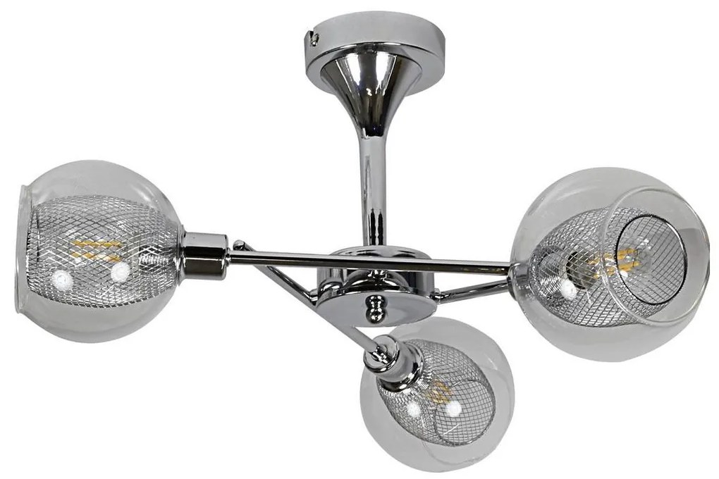 Luster na tyči OZZO 3xE14/40W/230V