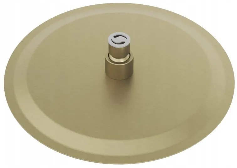 Gamma Gamma, okrúhla sprchová nerezová hlavica 25 cm, zlatá matná, GMA-DMO25-BGD