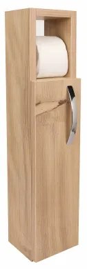 Skrinka s držiakom toaletného papiera STAR 65x15 cm hnedá