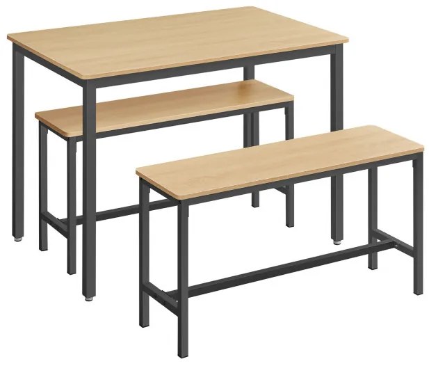 Jedálenský stôl s lavičkami KDT070B09