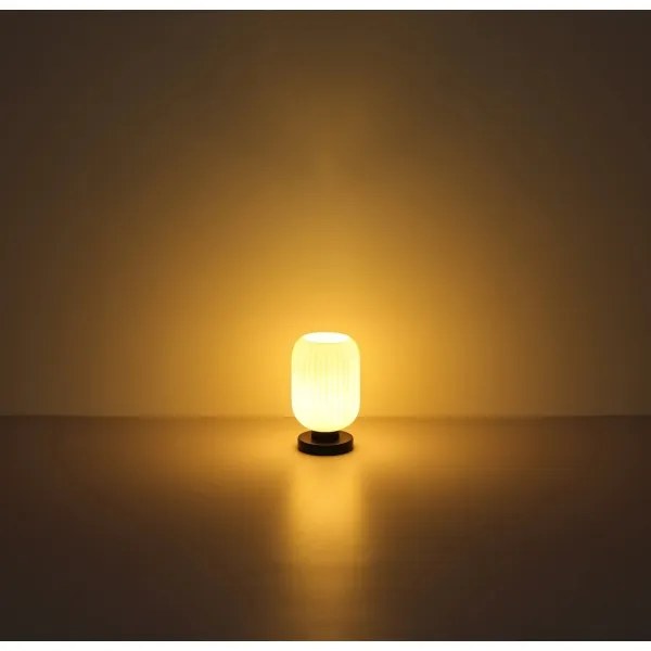 Globo 15469TO - Stolná lampa NORMY 1xE27/40W/230V biela