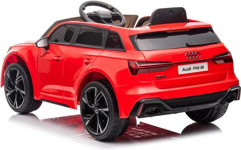 LEAN CARS Elektrické autíčko Audi RS6 BRD-2118 červené