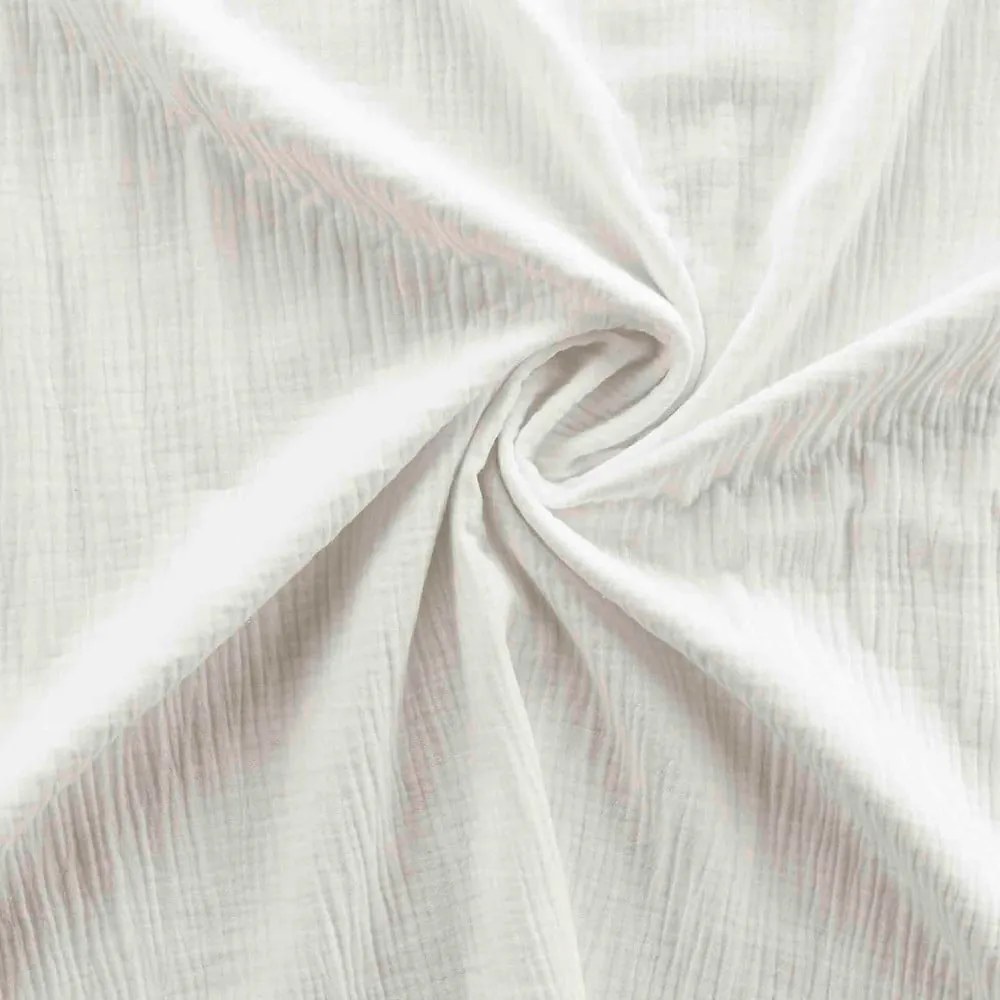 Biele mušelínové obliečky na jednolôžko 140x200 cm Angelia – douceur d'intérieur