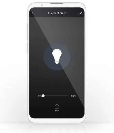 Nedis WIFILF11WTG125 − LED Stmievateľná inteligentná žiarovka G125 E27/5W/230V 2700K