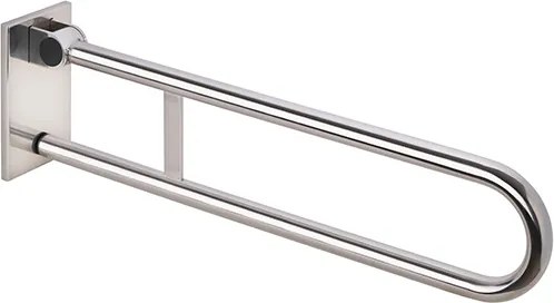 Bemeta Design HELP: Madlo, 813 mm, v tvare U, sklopné, odnímateľné, s aretáciou, s krytkou, nerez, lesk - 301507831