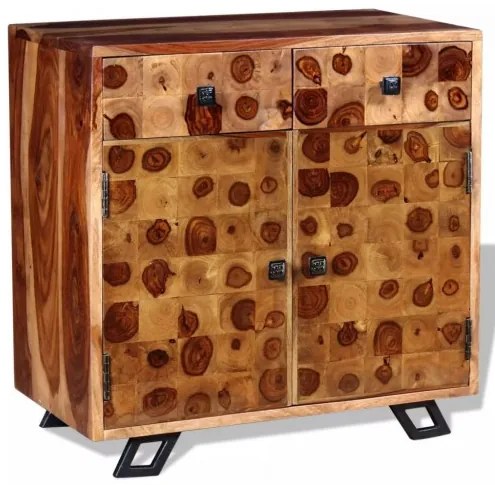 vidaXL Komoda z dreva sheesham, 65x35x65 cm-