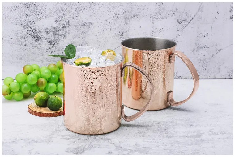 Echtwerk Hrnček z nehrdzavejúcej ocele Moscow (2 kusy, 1000 ml, medená) (100343375)