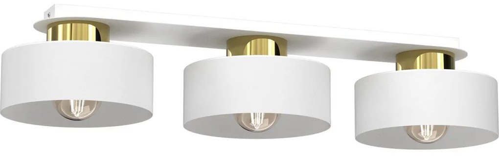 Stropné svietidlo MARTI 3xE27/15W/230V biela/zlatá