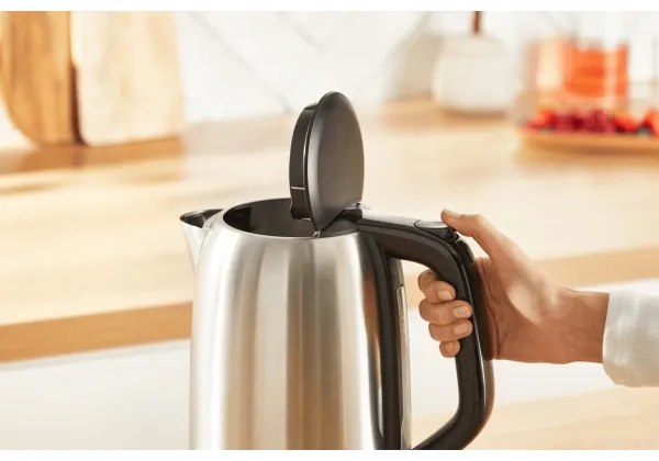 Tefal - Rýchlovarná kanvica SUBITO 1,7l 2400W/230V nerez/čierna