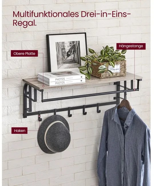 Nástenná polica LCR102B02