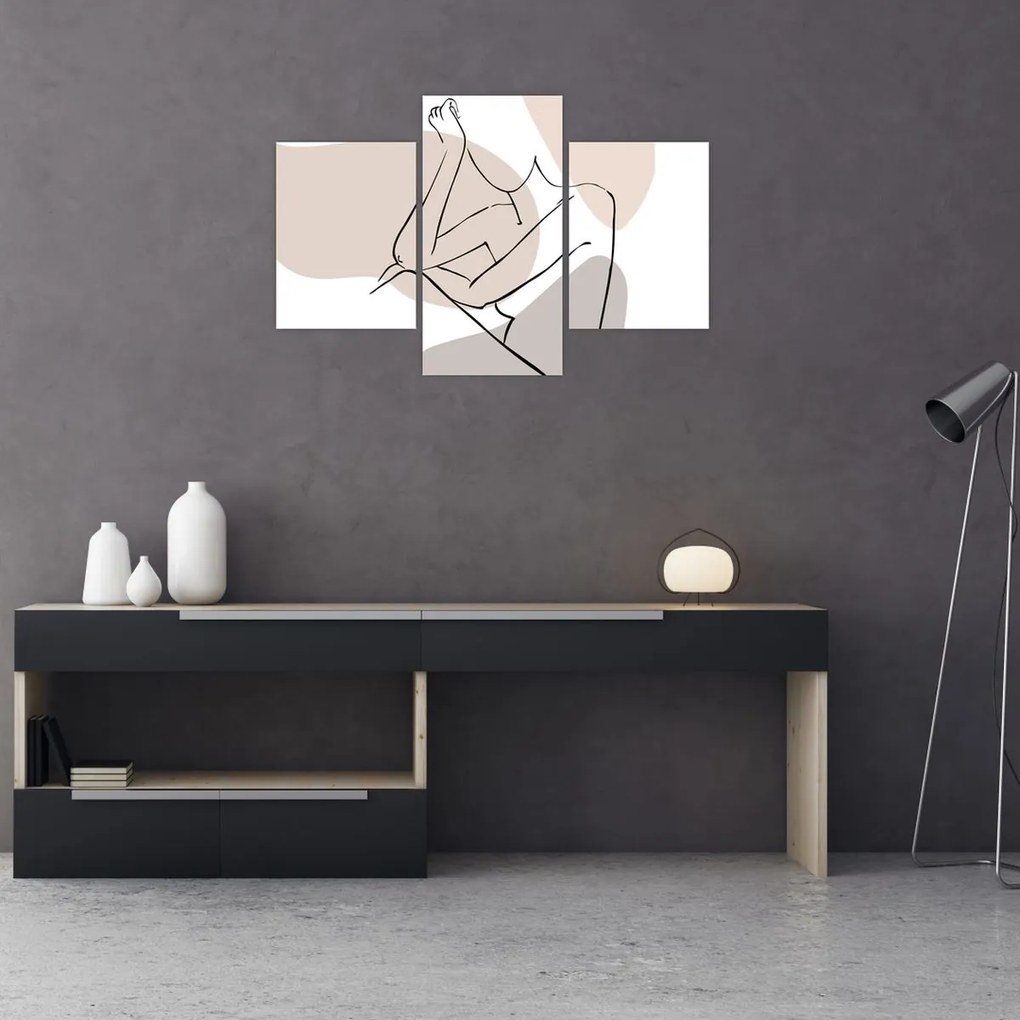 Obraz - Woman body line art N⁰1 (90x60 cm)