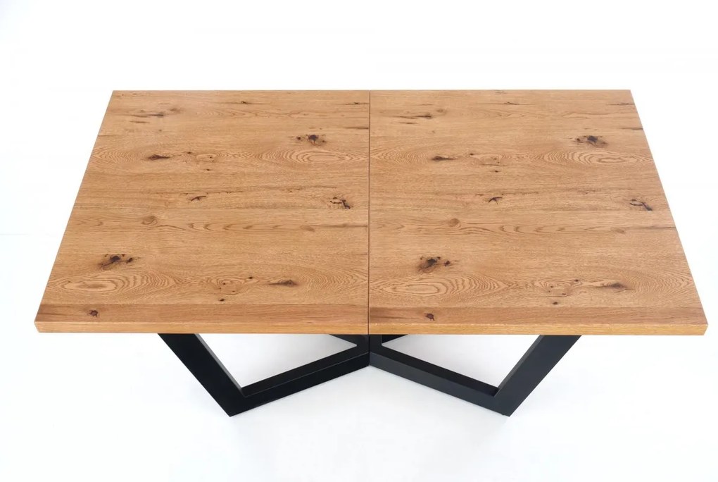 Jedálenský rozkladací stôl Massive 160/250 cm dub artisan/čierny