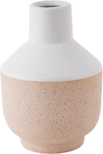 Biela keramická váza PT LIVING, výška 16,5 cm