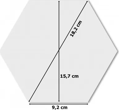 Strieborné dekoratívne akrylové zrkadlo Hex - 8 ks