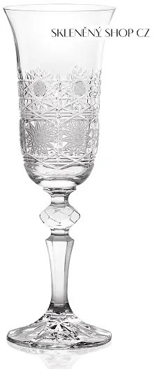 Aurum Crystal Brúsené poháre na sekt LAURA 150 ml, 6 ks