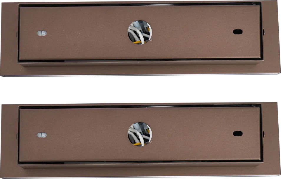 Sada 2 moderných nástenných svietidiel tmavý bronz nastaviteľné s USB-C vrátane LED - Modric