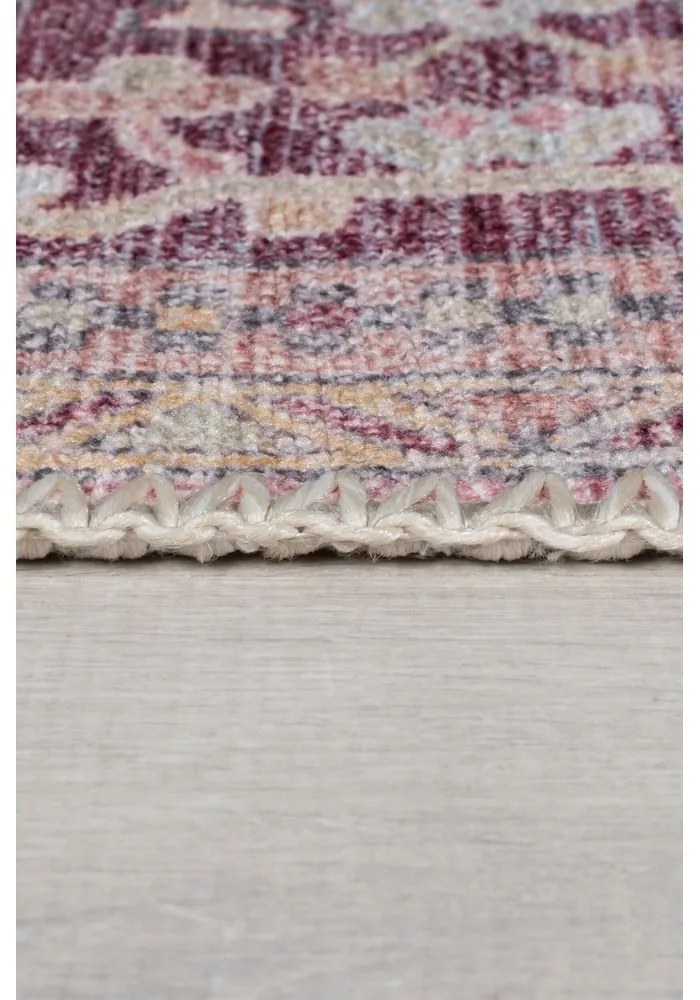 Svetločervený umývateľný koberec s prímesou recyklovaných vlákien 120x170 cm Windsor – Flair Rugs