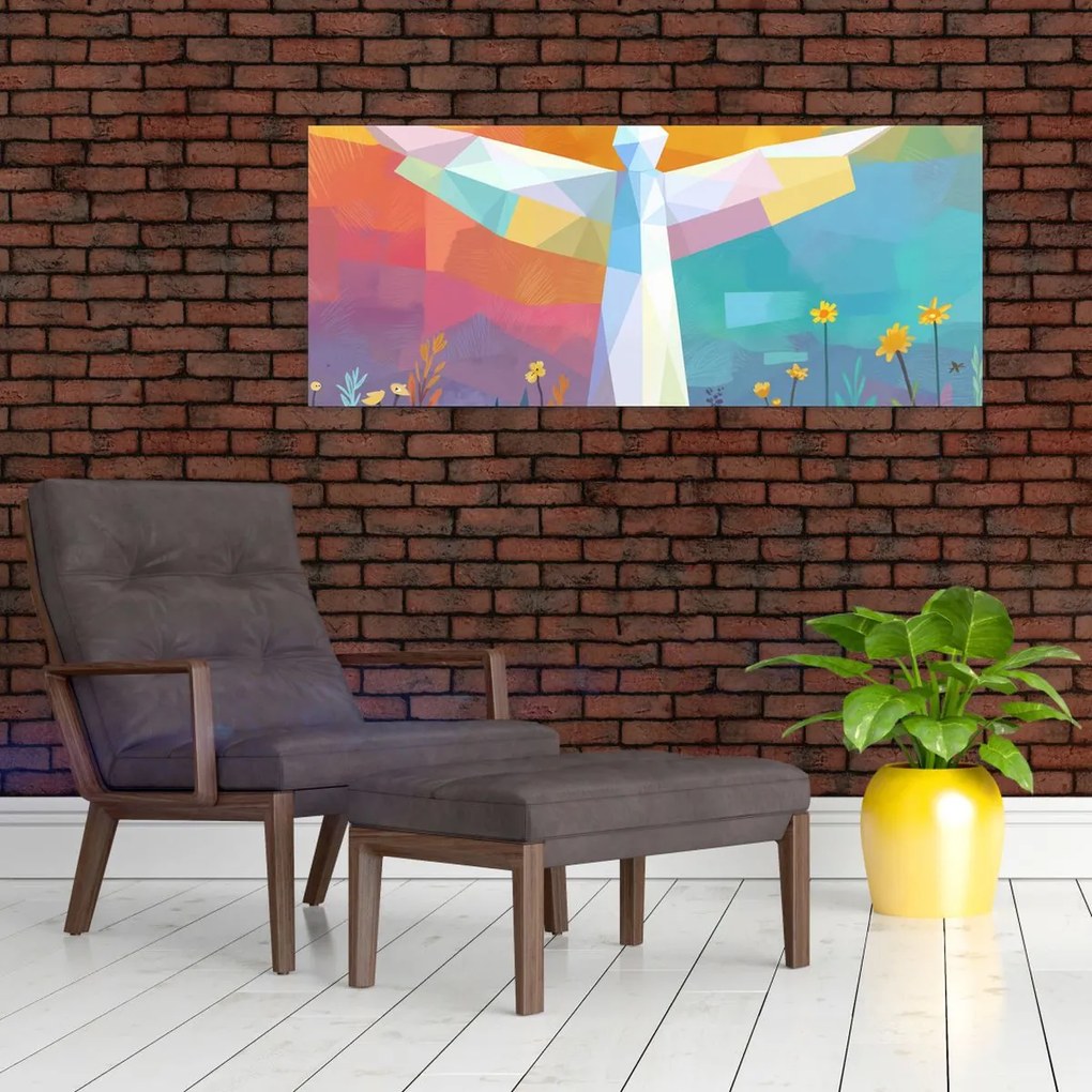 Obraz - Strážca kvetov (120x50 cm)