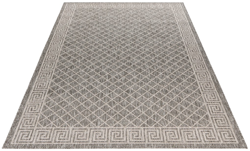 Obsession, Kusový koberec My Tallinn 541 Grey - na von aj na doma, 200x290, šedá, chodba / predsieň