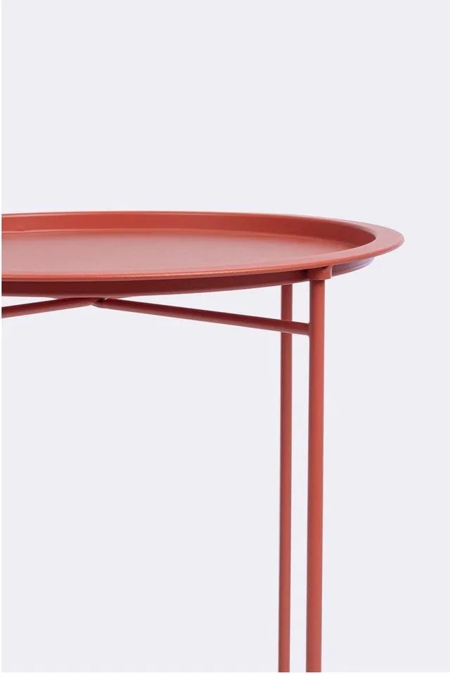 Oceľový okrúhly záhradný stolík ø 46 cm Austin – Bizzotto