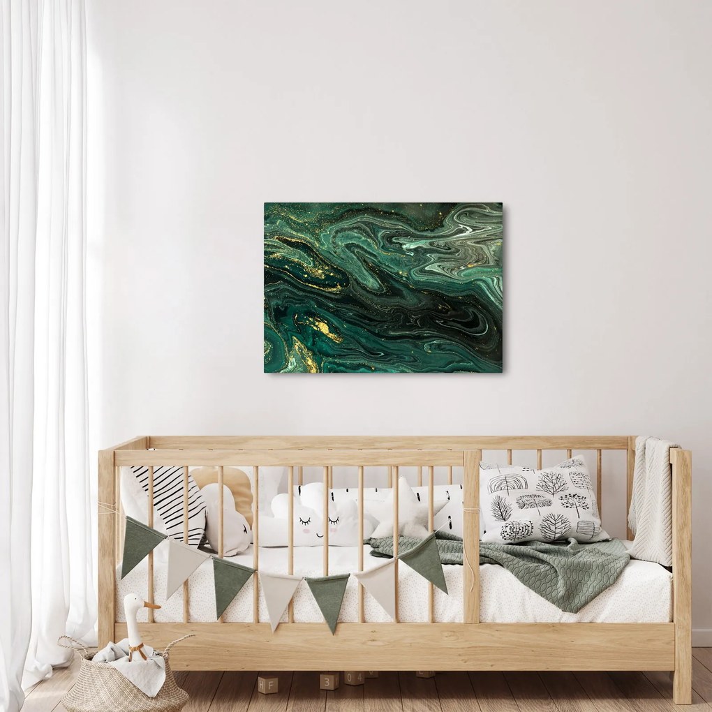 Obraz - Zelený mramor (70x50 cm)