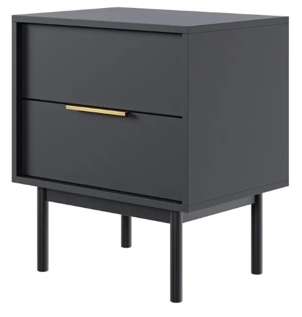 Nočný stolík Viva 54 cm čierny