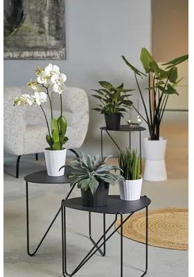 Obal na orchideu váza keramická Soendgen Umea Ø 13 cm x 15 cm matný biely