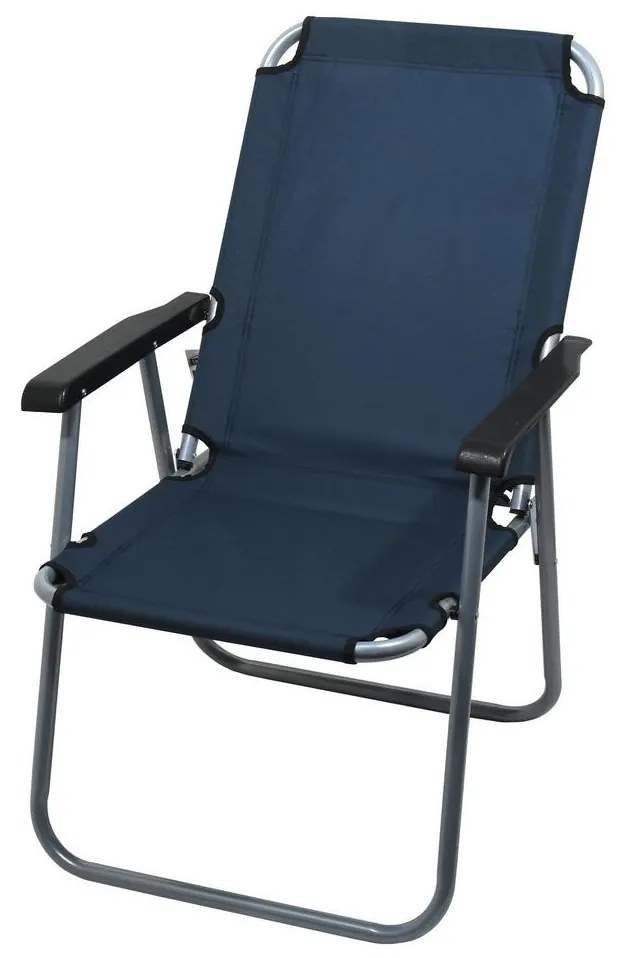 Skladacia kempingová stolička modrá