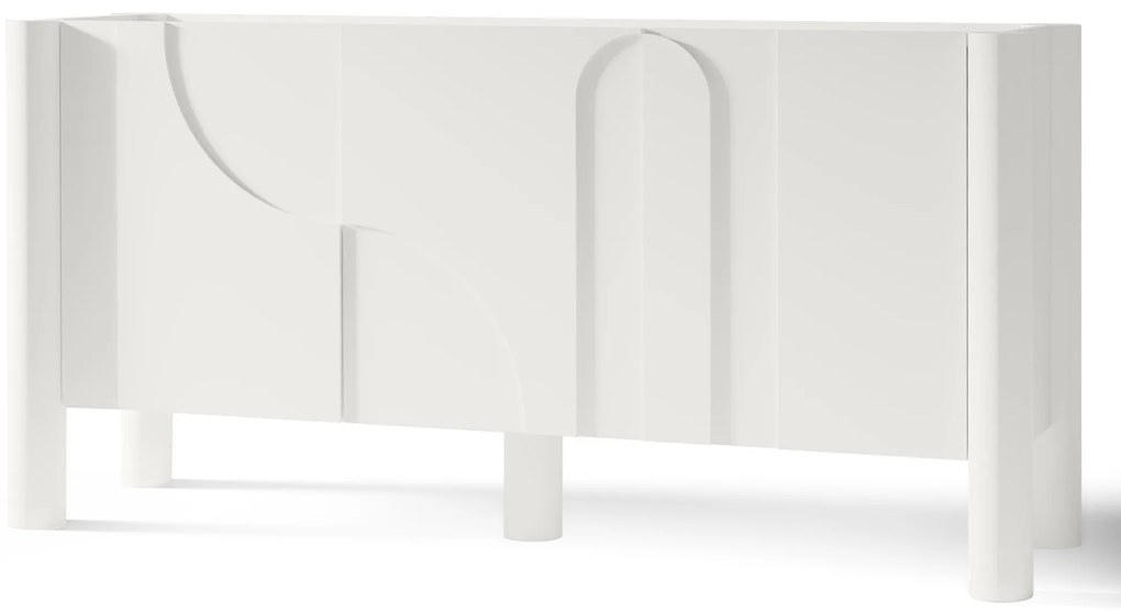 Dizajnová komoda Lunaria 160 cm biela
