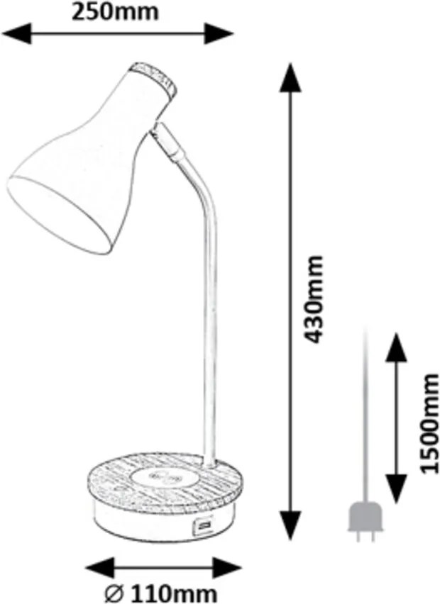 Rabalux MOSLEY stolná lampa 74001