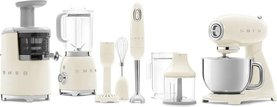 Krémový kuchynský robot Retro Style – SMEG