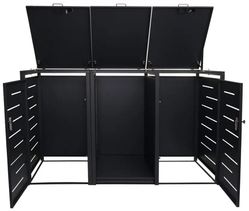 Dvojitý prístrešok na smetiaku a drevo E83