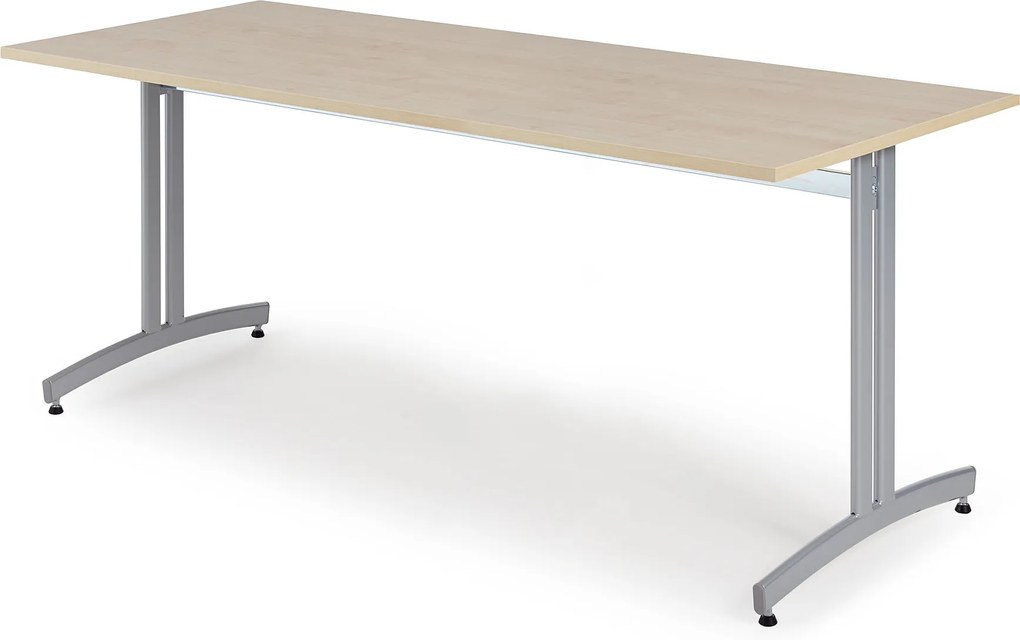 Jedálenský stôl Sanna, 1800x700 mm, breza / šedá
