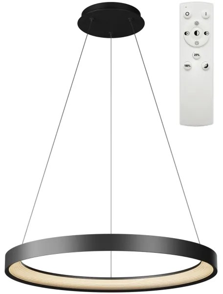 Top Light-LED St. luster na lanku ORBIT LED/40W/230V 3000-6500K pr.50 cm čierna+DO
