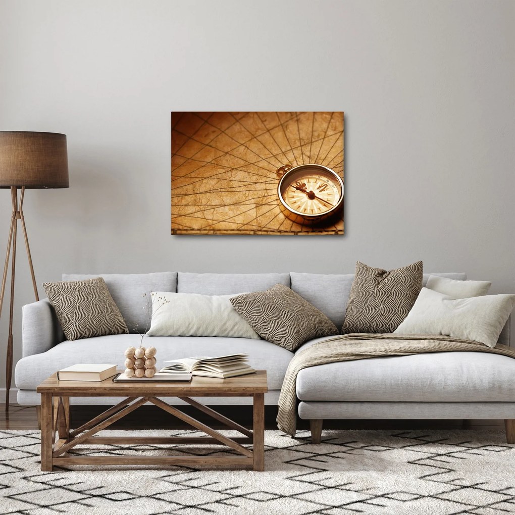 Obraz - Kompas (70x50 cm)