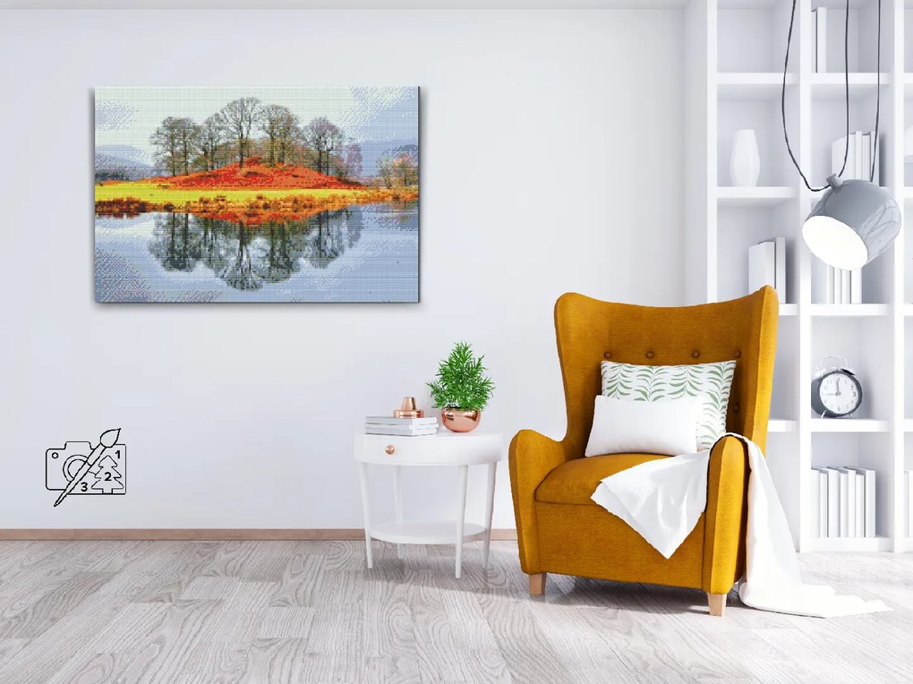 Gario Diamantové maľovanie Jazerná oblasť Cumbria, Veľká Británia Rozmery: 120 x 80 cm, Rámovanie: S vnútorným rámom, Diamanty: Štvorcové