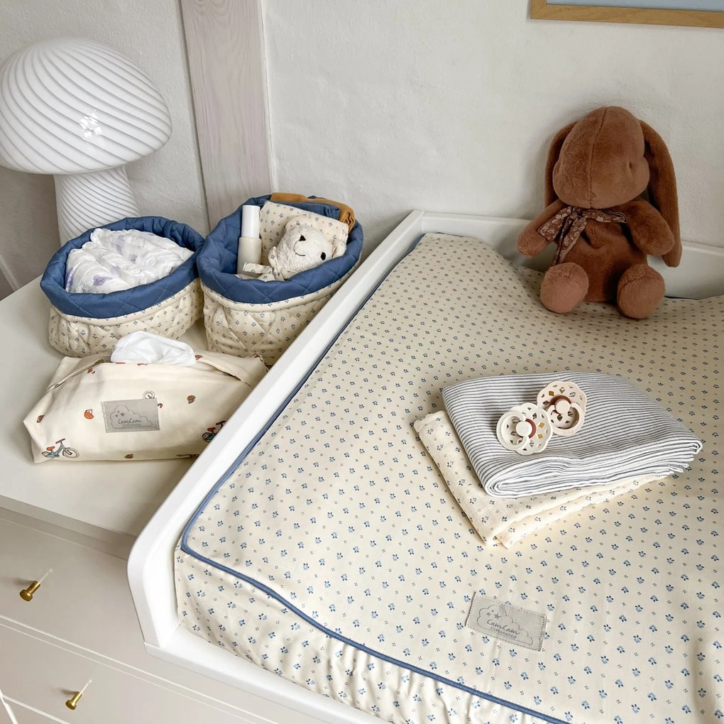 Cam Cam ApS Prešívaný úložný kôš Capri – set 2 ks