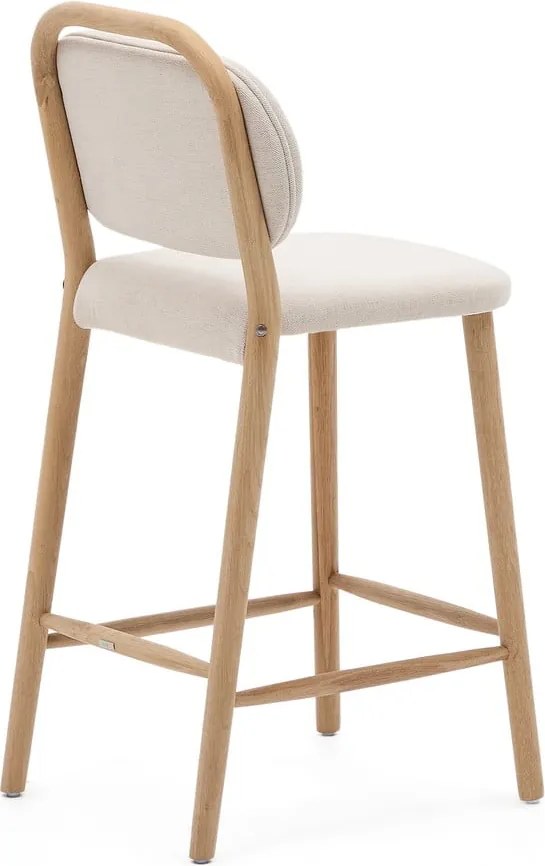 Béžová barová stolička (výška sedadla 66 cm) Helda – Kave Home