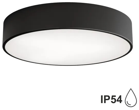 Brilagi - Kúpeľňové stropné svietidlo CLARE 3xE27/24W/230V pr. 40 cm čierna IP54