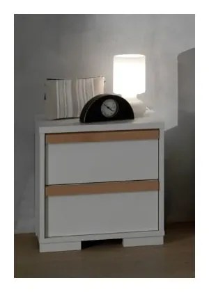 Biely detský nočný stolík London – Vipack