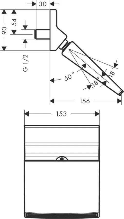 Hansgrohe Raindance Rainfall, hlavová sprcha 150 1jet stream, chrómová, HAN-26443000