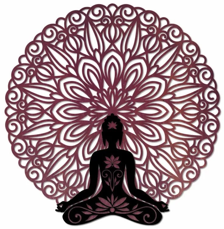 Sentop - 3D Obraz na stenu Buddha v mandale 50, 70, 90 cm I SENTOP PR0367