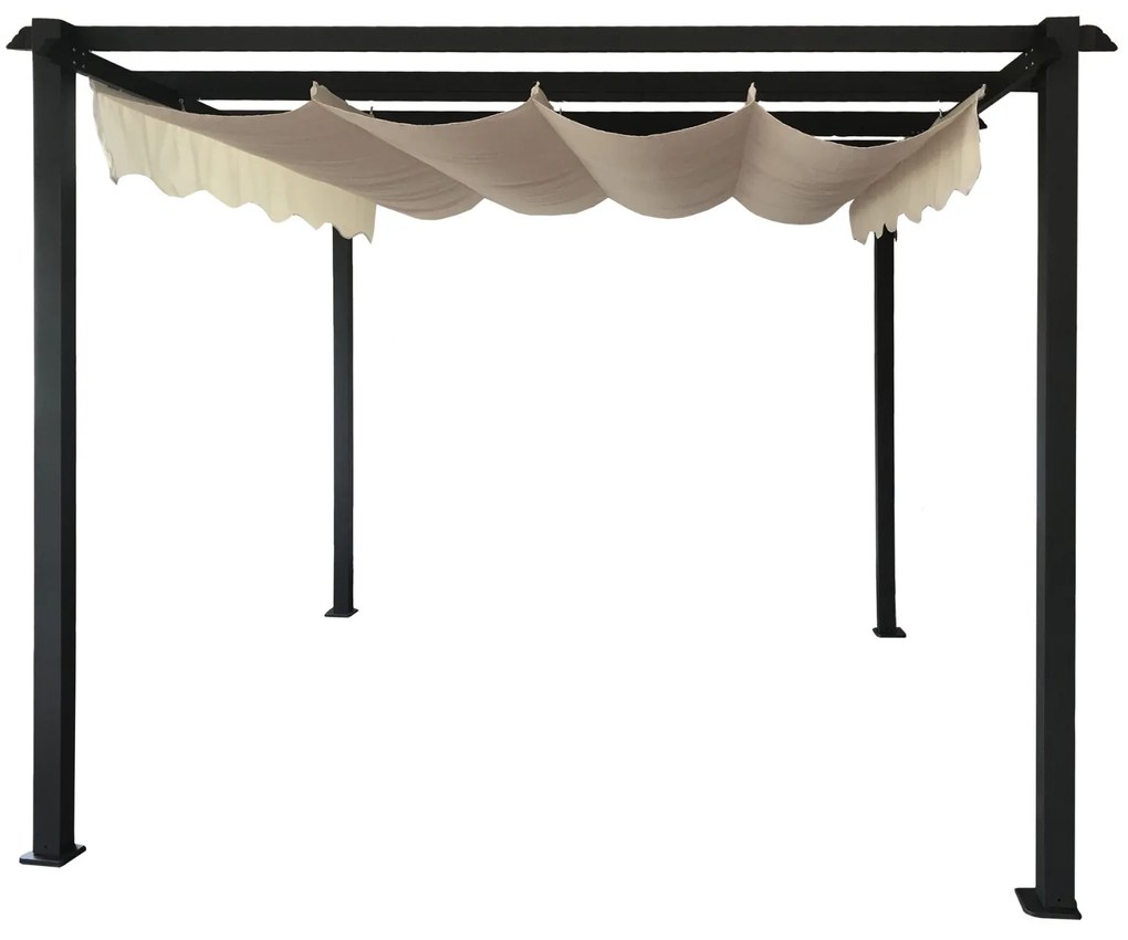 Alumina pergola antracit 3x3 m