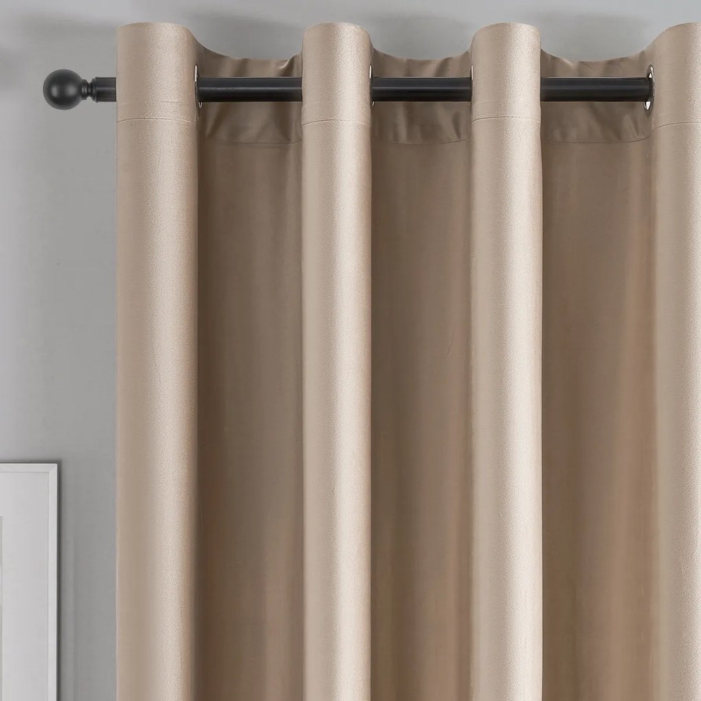 4Home Zatemňovací záves Manila béžová, 150 x 250 cm