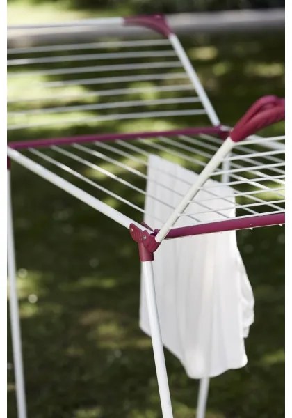 WENKO 3774021100 - Sušiak na bielizeň SUMMER DRY 153x76 cm biela/ružová