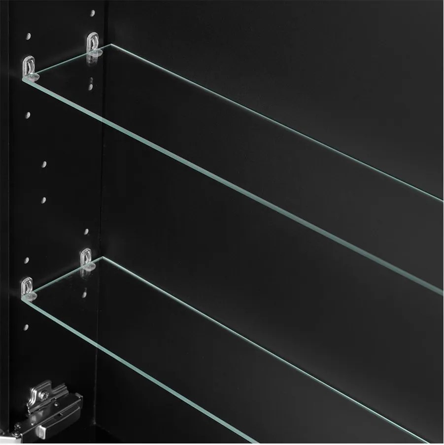 Comodo Zrkadlová skrinka Amata B 60 ZS LED-G s osvetlením Any LED 30 G, zlatá